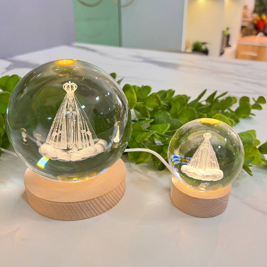 Luminária Fé & Luz – Decoração com Propósito | Harmonia do lar-G (8cm)-