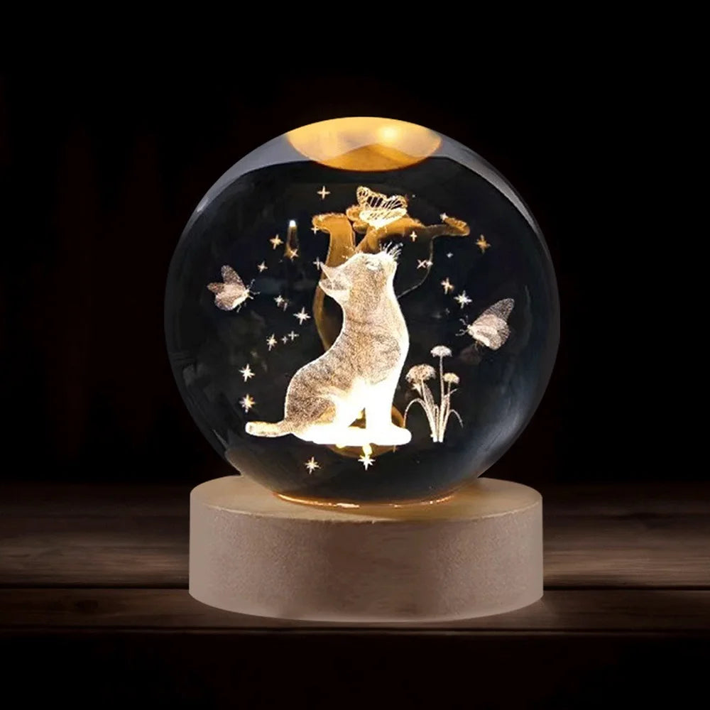 Luminária Reflexo Felino – Luz & Cristal-