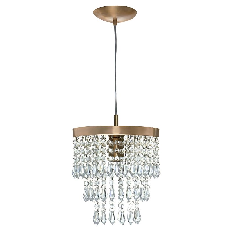 Lustre de Luxo em Cristal e Cobre - Harmonia do lar