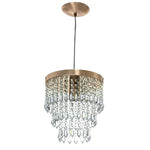 Lustre de Luxo em Cristal e Cobre - Harmonia do lar