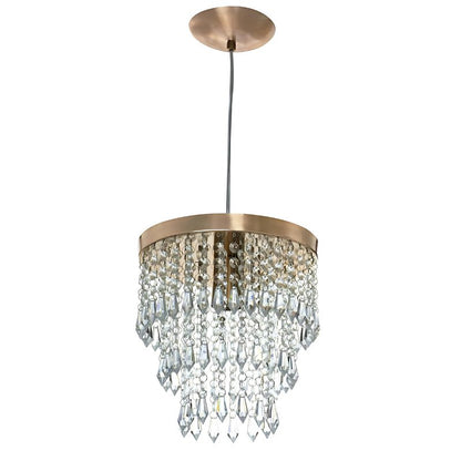 Lustre de Luxo em Cristal e Cobre - Harmonia do lar