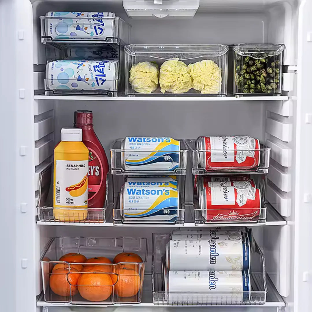 Organizador de Latas para Geladeira Automático - Organizadores de Cozinha - Harmonia do lar