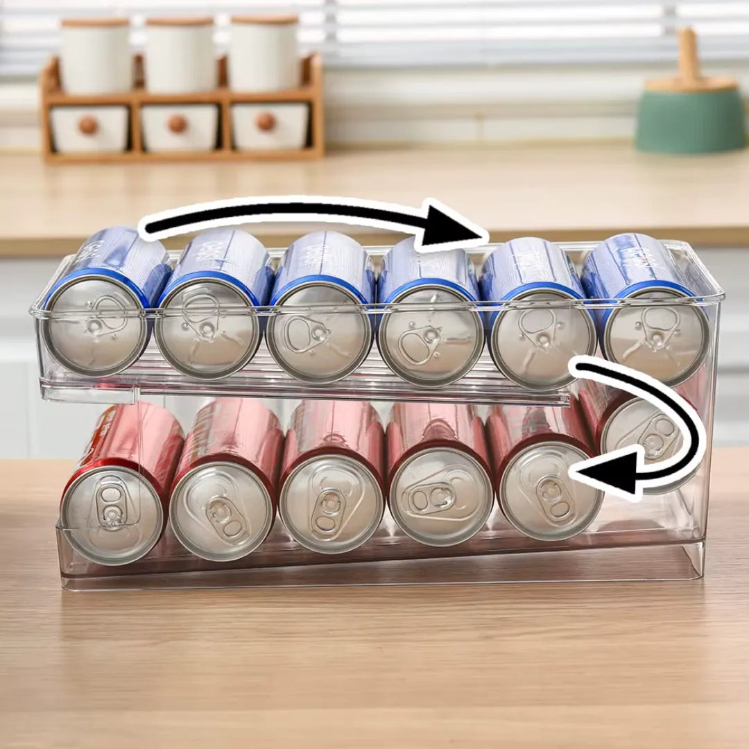 Organizador de Latas para Geladeira Automático - Harmonia do lar