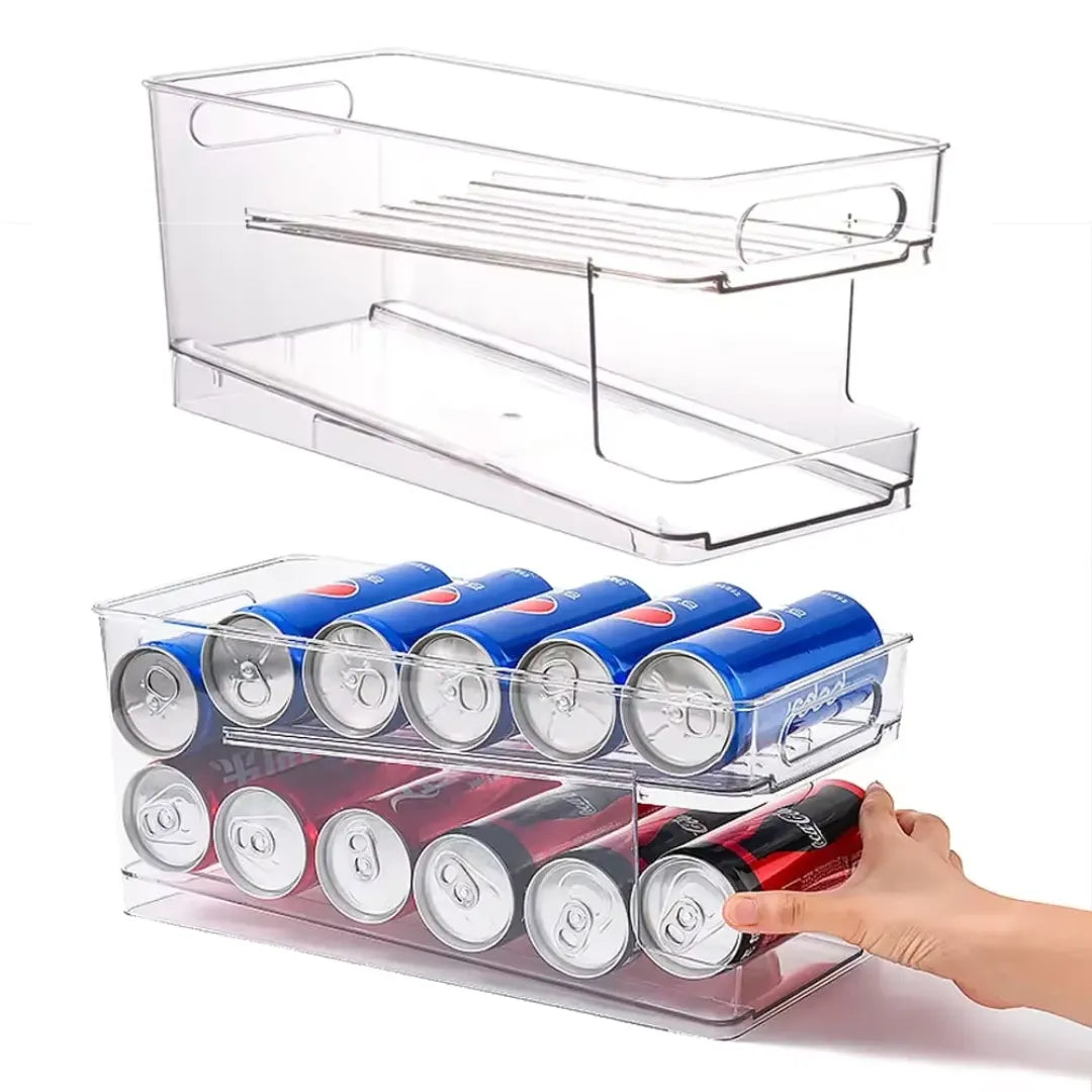 Organizador de Latas para Geladeira Automático - Organizadores de Cozinha - Harmonia do lar