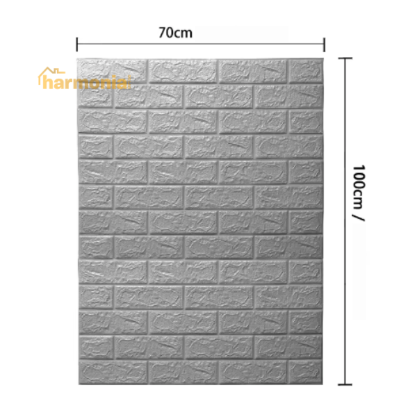 Papel de parede 3D adesivo -Dimensoes -Harmonia do lar