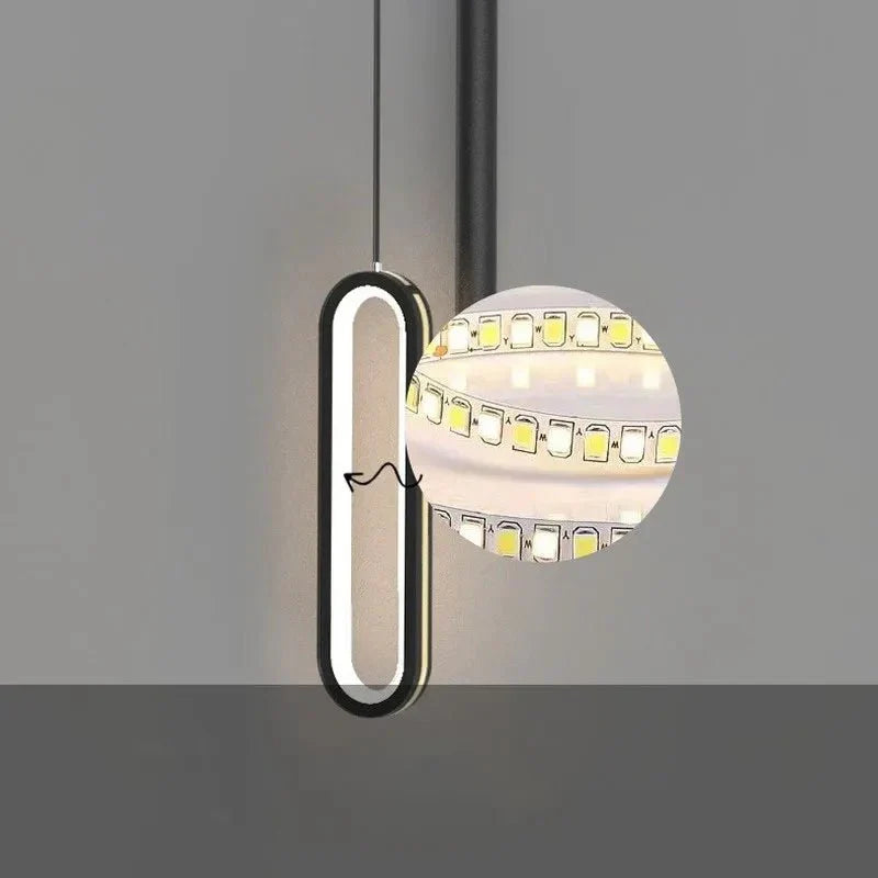 Pendente Led Duplo Minimalista-Harmonia do lar-