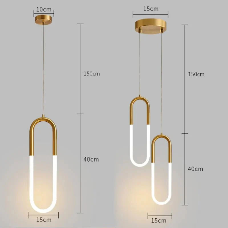 Pendente Minimalista Metal e Led-Harmonia do lar-