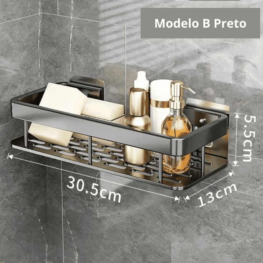 Porta Shampoo para Banheiro Box Suporte Moderno - Harmonia do lar