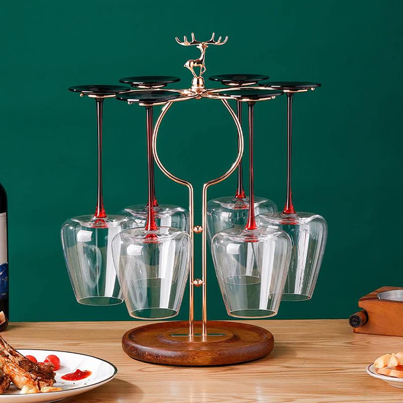 Suporte para Taças de Vinho e Champanhe-Harmonia do lar