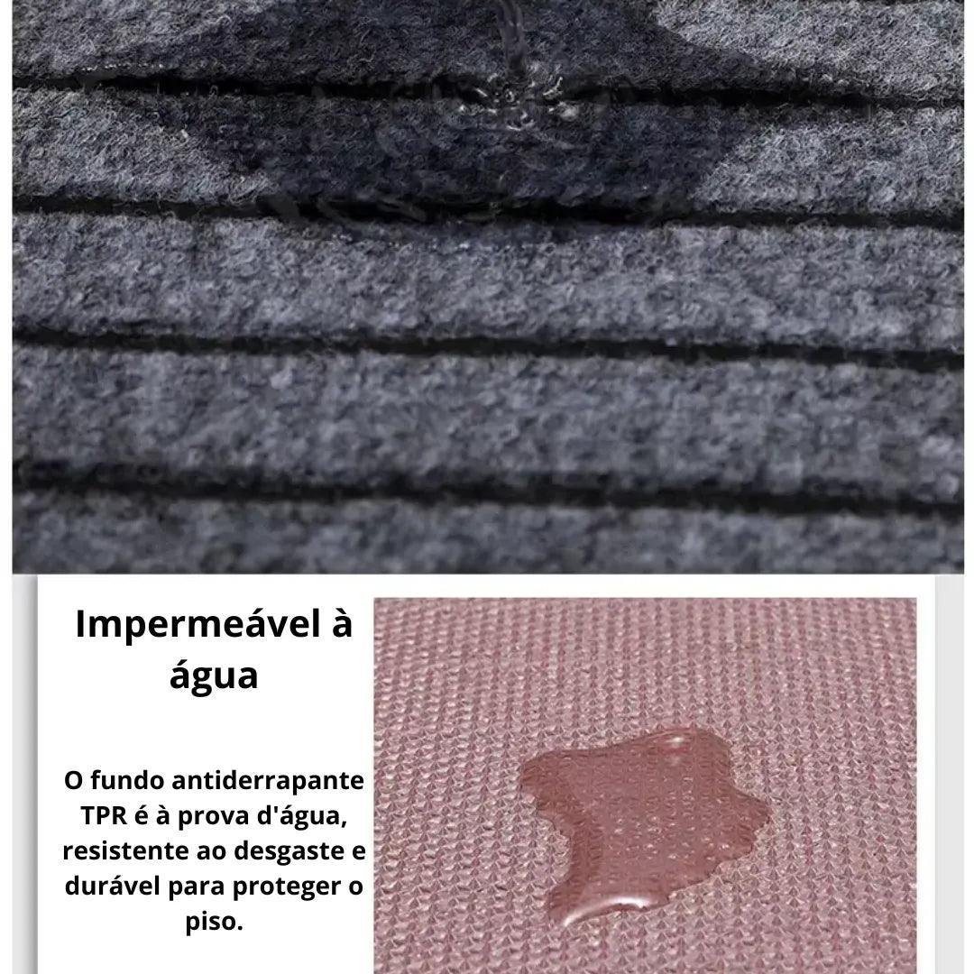 Tapete para Cozinha Antiderrapante Absorvente Listrado - Harmonia do lar
