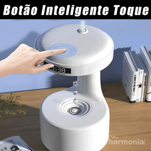 Umidificador e Difusor de Ar Ultrassônico Antigravidade - Harmonia do lar