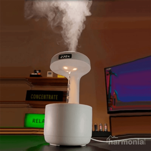 Umidificador e Difusor de Ar Ultrassônico Antigravidade - Harmonia do lar