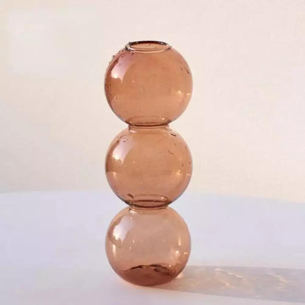 Vaso Decorativo de Vidro Nórdico para Decoração Sala/Quarto - Harmonia do lar